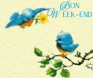 Gif bon week-end oiseaux